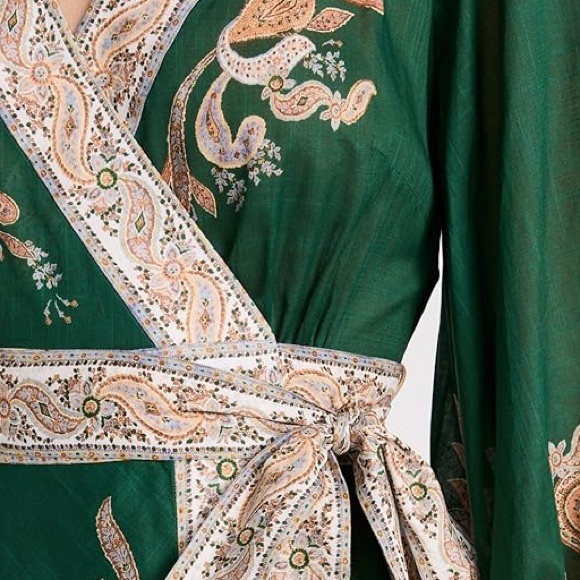 ZIMMERMANN
Devi printed cotton wrap dress - US 12 - Picture 6 of 15